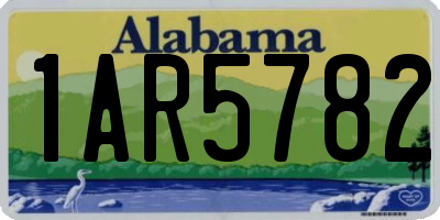 AL license plate 1AR5782