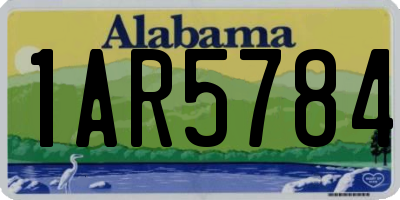 AL license plate 1AR5784