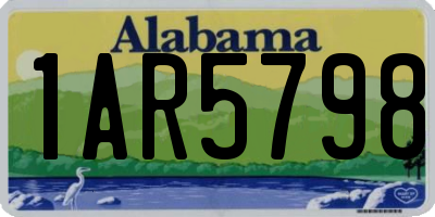 AL license plate 1AR5798