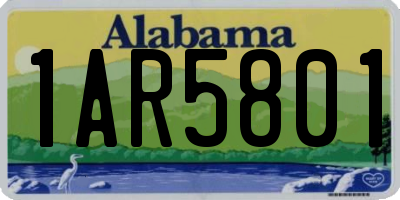 AL license plate 1AR5801