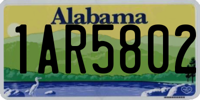 AL license plate 1AR5802