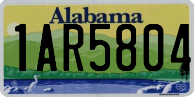 AL license plate 1AR5804