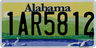 AL license plate 1AR5812
