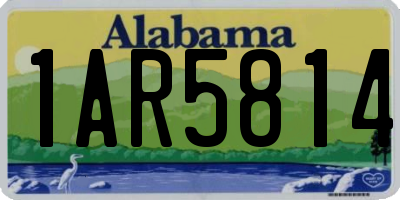 AL license plate 1AR5814