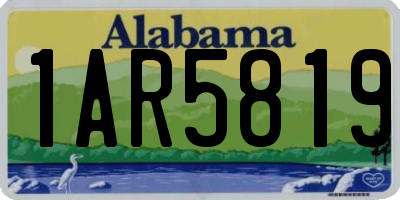 AL license plate 1AR5819