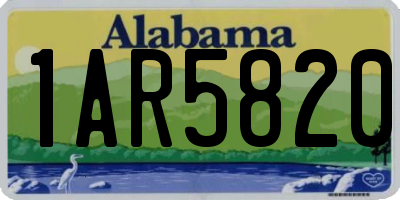AL license plate 1AR5820