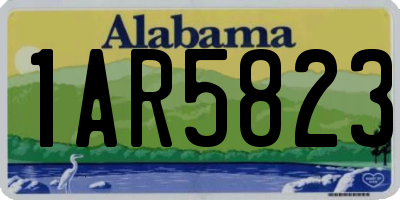 AL license plate 1AR5823