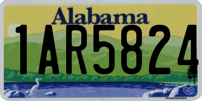 AL license plate 1AR5824