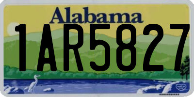 AL license plate 1AR5827