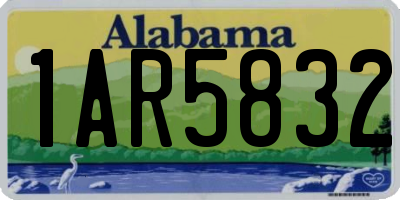 AL license plate 1AR5832