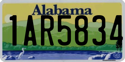 AL license plate 1AR5834