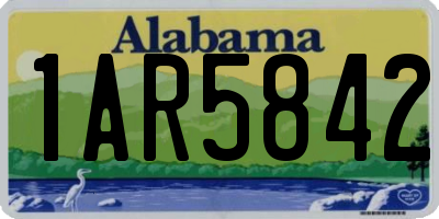 AL license plate 1AR5842