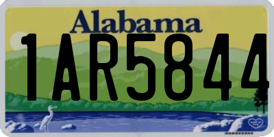 AL license plate 1AR5844