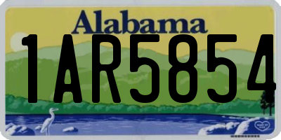 AL license plate 1AR5854