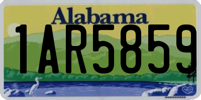 AL license plate 1AR5859