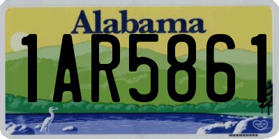 AL license plate 1AR5861