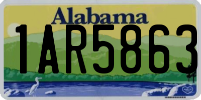 AL license plate 1AR5863