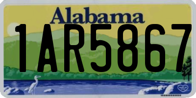 AL license plate 1AR5867