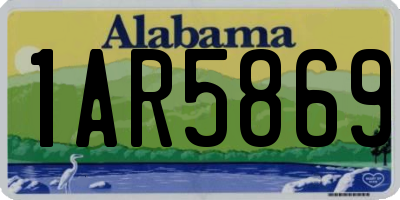 AL license plate 1AR5869