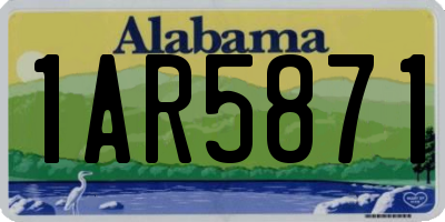 AL license plate 1AR5871