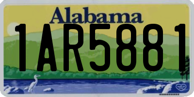 AL license plate 1AR5881