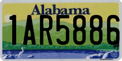 AL license plate 1AR5886