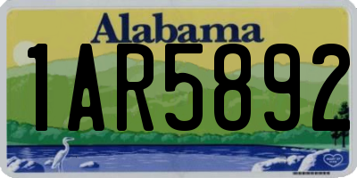 AL license plate 1AR5892