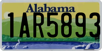 AL license plate 1AR5893