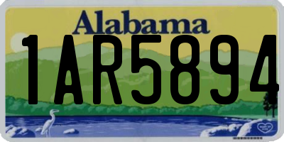 AL license plate 1AR5894
