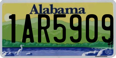 AL license plate 1AR5909
