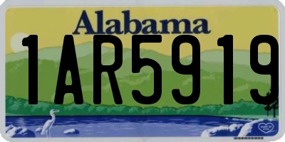 AL license plate 1AR5919