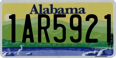 AL license plate 1AR5921