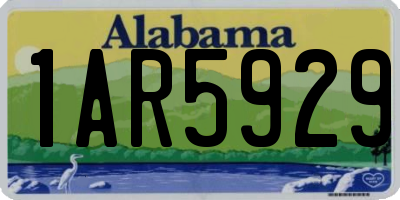 AL license plate 1AR5929