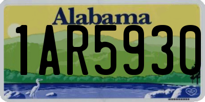 AL license plate 1AR5930
