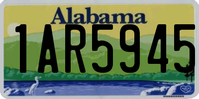 AL license plate 1AR5945