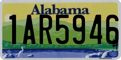 AL license plate 1AR5946