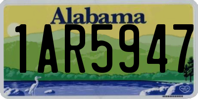 AL license plate 1AR5947