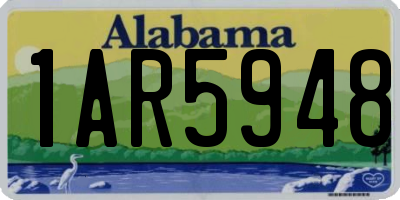 AL license plate 1AR5948