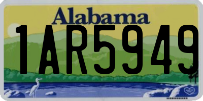 AL license plate 1AR5949