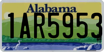 AL license plate 1AR5953