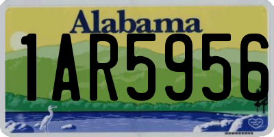 AL license plate 1AR5956