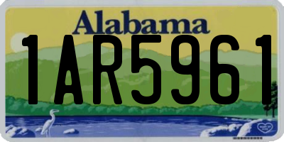 AL license plate 1AR5961