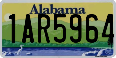 AL license plate 1AR5964