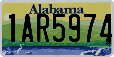 AL license plate 1AR5974