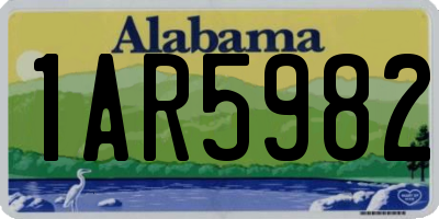 AL license plate 1AR5982