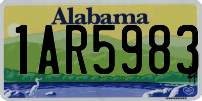 AL license plate 1AR5983