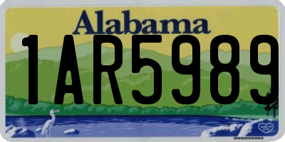 AL license plate 1AR5989