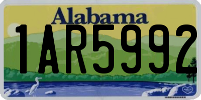 AL license plate 1AR5992