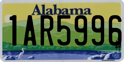 AL license plate 1AR5996