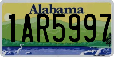 AL license plate 1AR5997